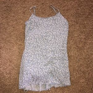 LA Hearts Blue and White Flower Dress